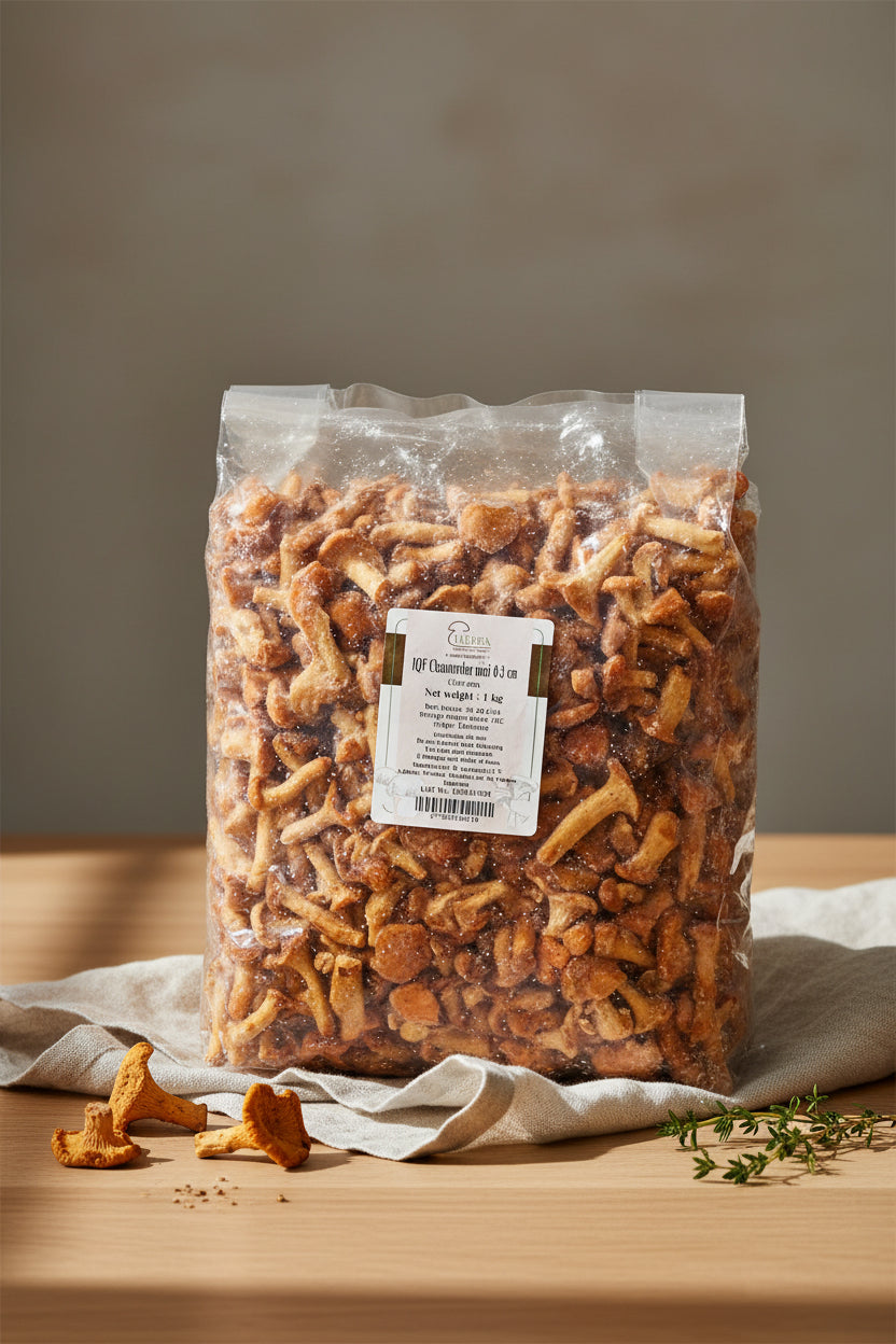 Wild Girolle Mushrooms 1kg product pack