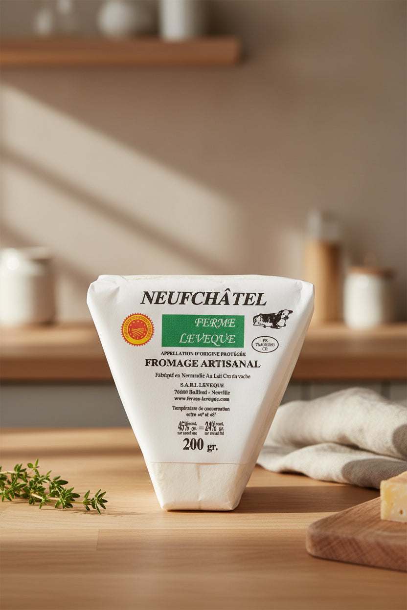 Heart Shaped Neufchatel Cheese 200g product pack
