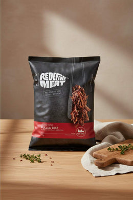 Frozen vegan pulled beef by Redefine Meat, 1kg pack