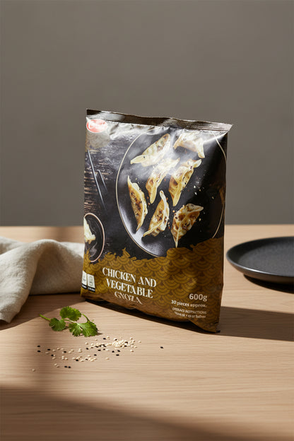 Chicken and Vegetable Gyoza 600g product pack