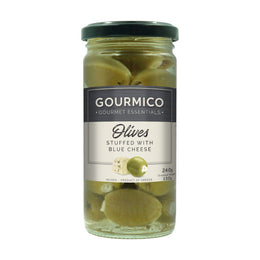 Blue Cheese Stuffed Olives 240g product pack