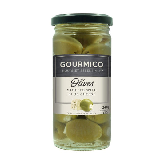 Blue Cheese Stuffed Olives 240g product pack