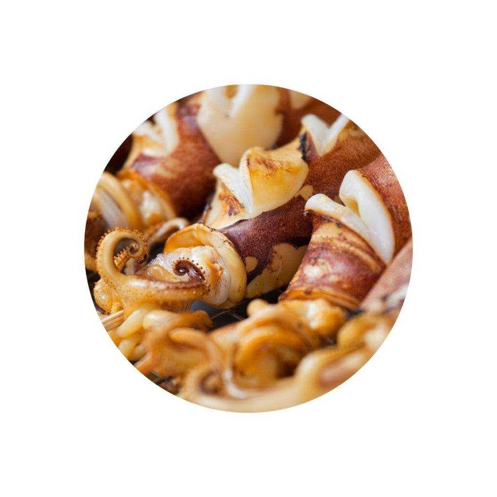 Chilled 1kg pack of pre-grilled cuttlefish for tapas and seafood platters
