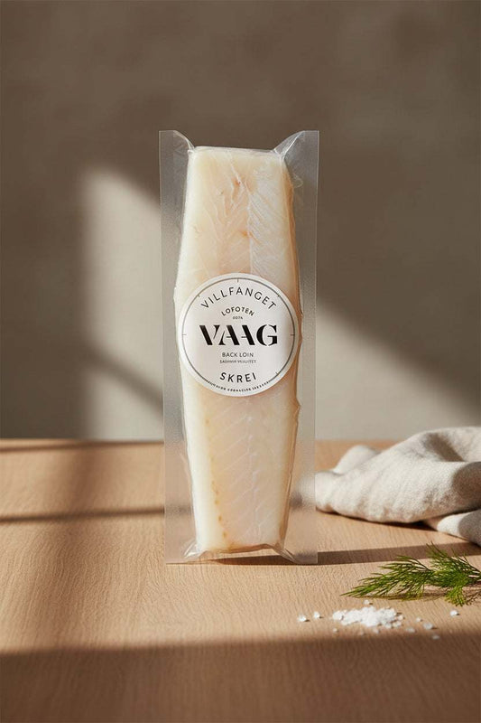 Skrei Cod Long Loin frozen 1.2kg VAAG fresh fillet fish