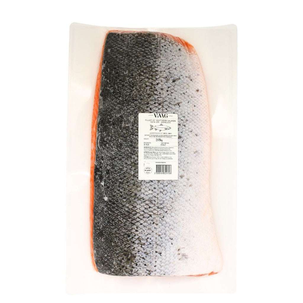 GUIDE PRICING - Salmon Fillet Skin On, Frozen - VAAG (2.5kg typically)