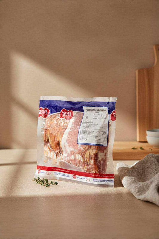 Smoked Back Bacon, chilled 2.27kg pack with robust smoky flavour