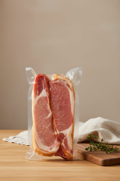 Dry Cured Smoked Back Bacon 1kg product pack