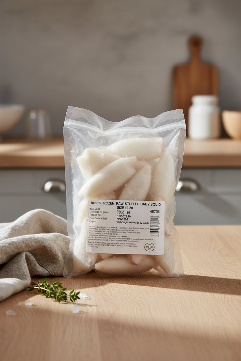 Frozen Baby Squid 700g product pack