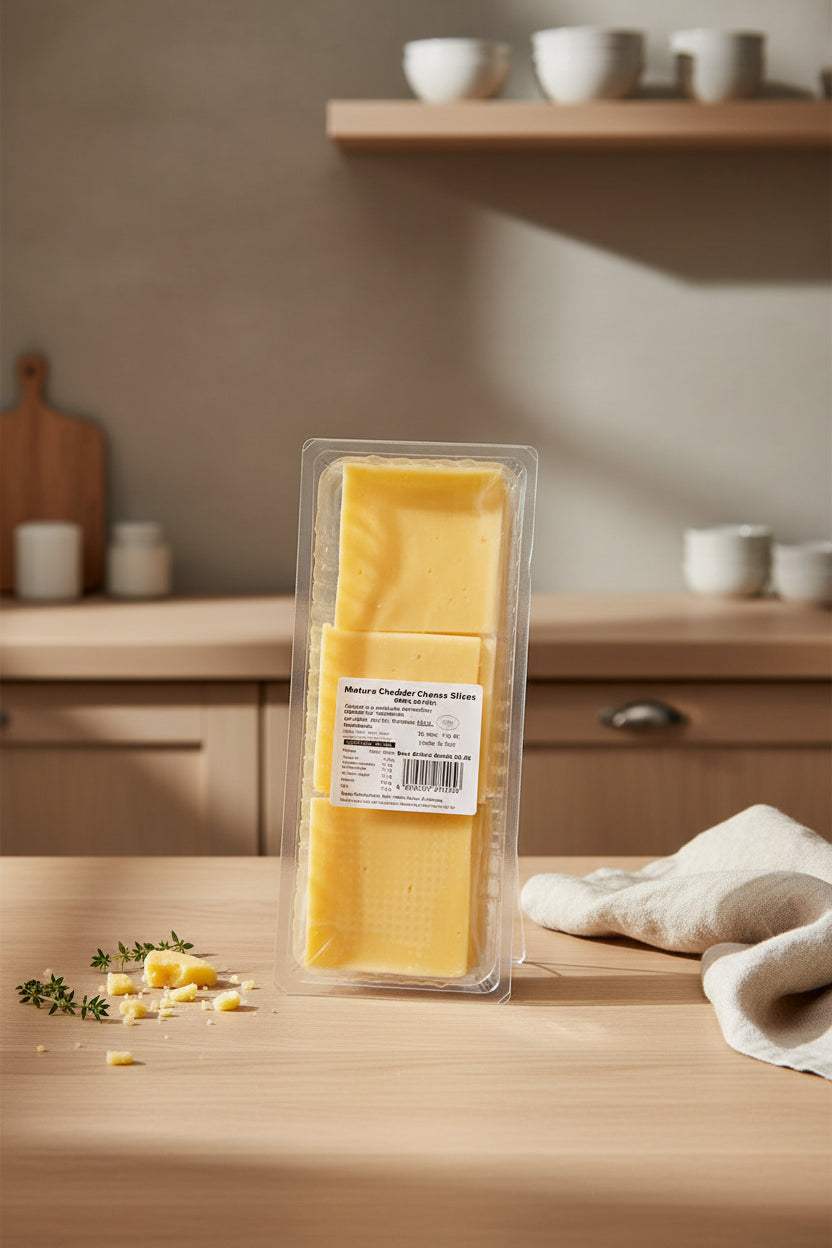 Mature Cheddar Slices 1kg product pack