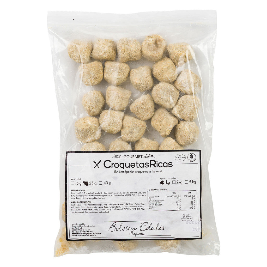 Boletus Croquettes 1kg product pack