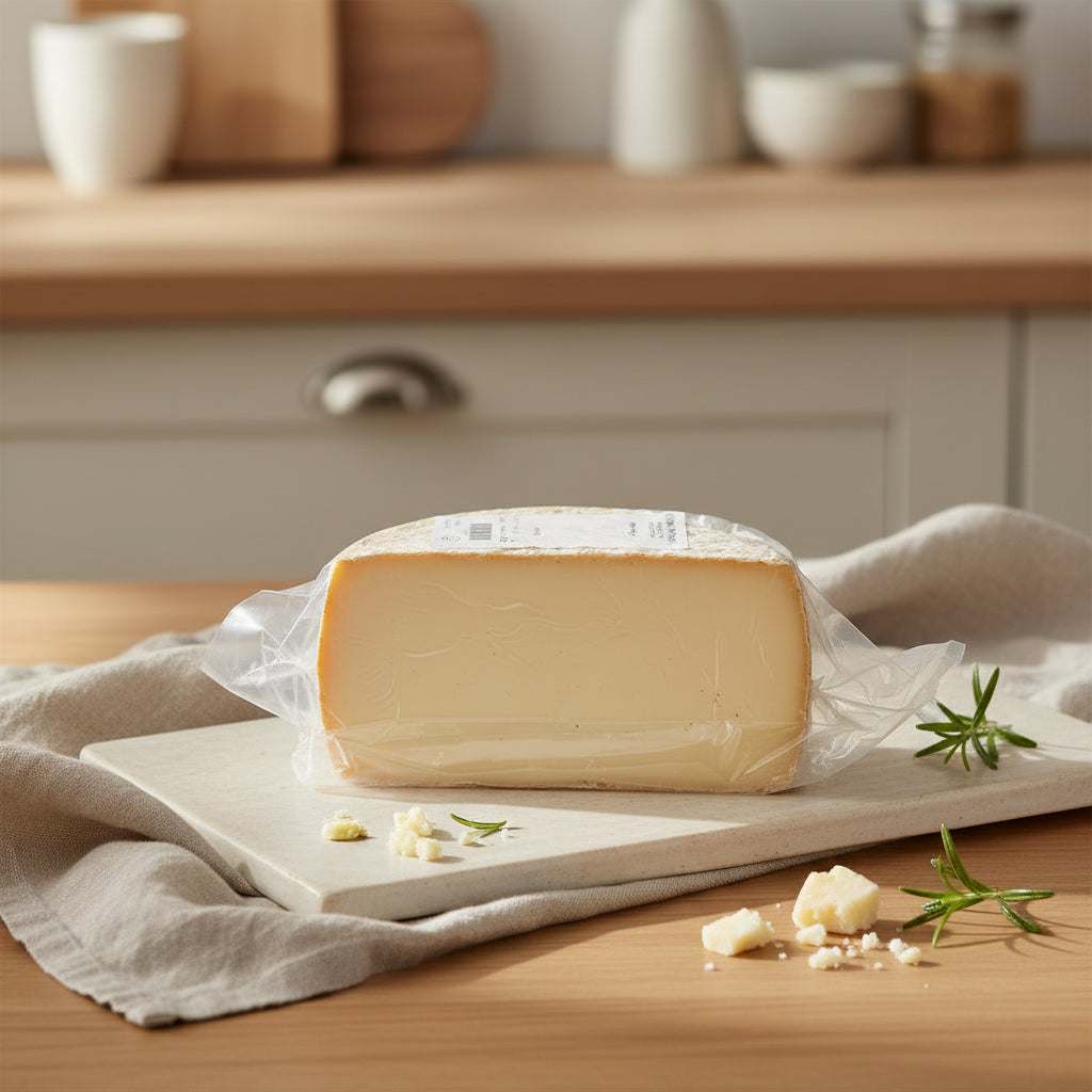 150g wedge of Manchego DOP cheese from La Mancha with membrillo and Marcona almonds