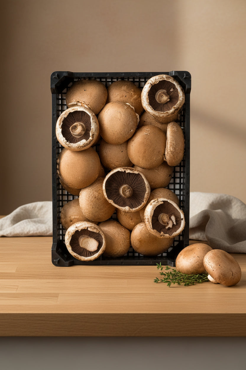 Portobello Mushrooms 1.5kg product pack