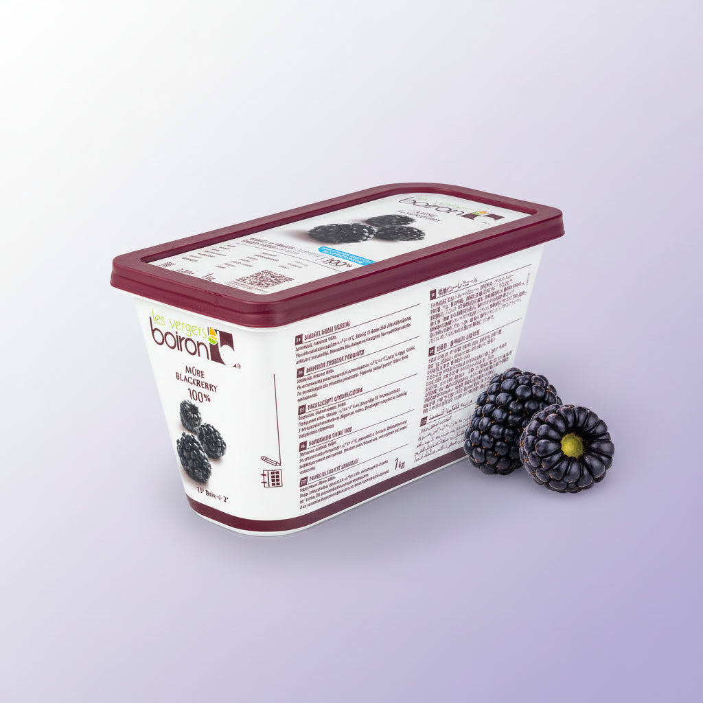 Purée Blackberry, Frozen — Boiron (1kg) pack