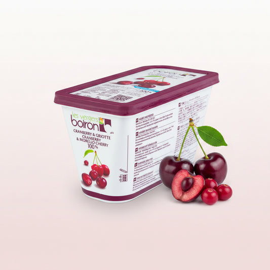 Purée Cranberry & Cherry, Frozen — Boiron (1kg) pack