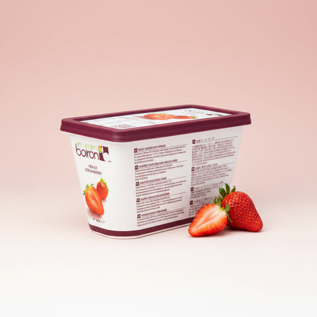 Purée Strawberry, Frozen — Boiron (1kg) pack
