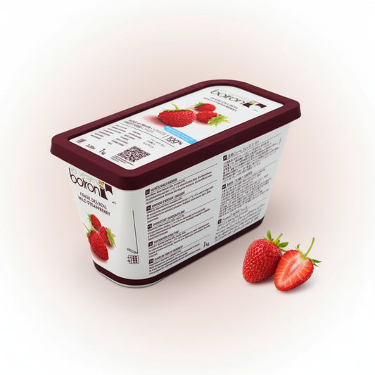 Purée Wild Strawberry, Frozen — Boiron (1kg) pack