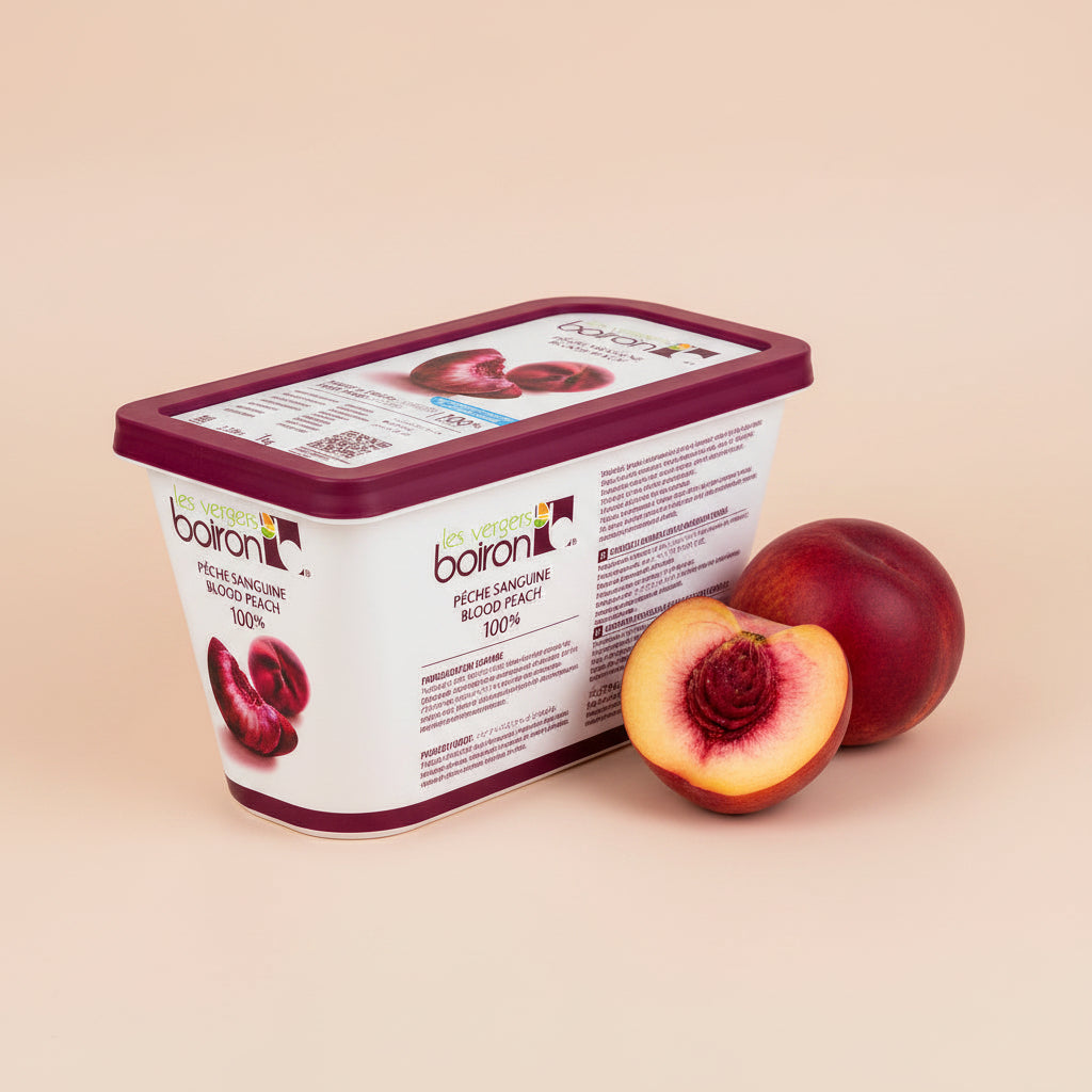 Purée Blood Peach, Frozen — Boiron (1kg) pack