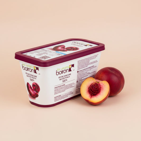 Purée Blood Peach, Frozen — Boiron (1kg) pack