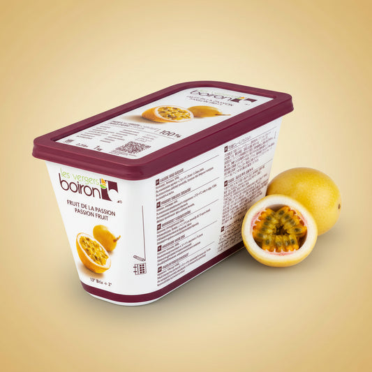 Purée Passionfruit, Frozen — Boiron (1kg) pack