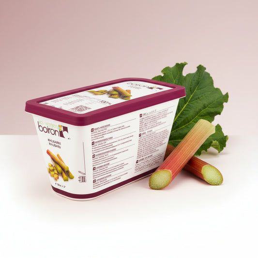 Purée Rhubarb, Frozen — Boiron (1kg) pack