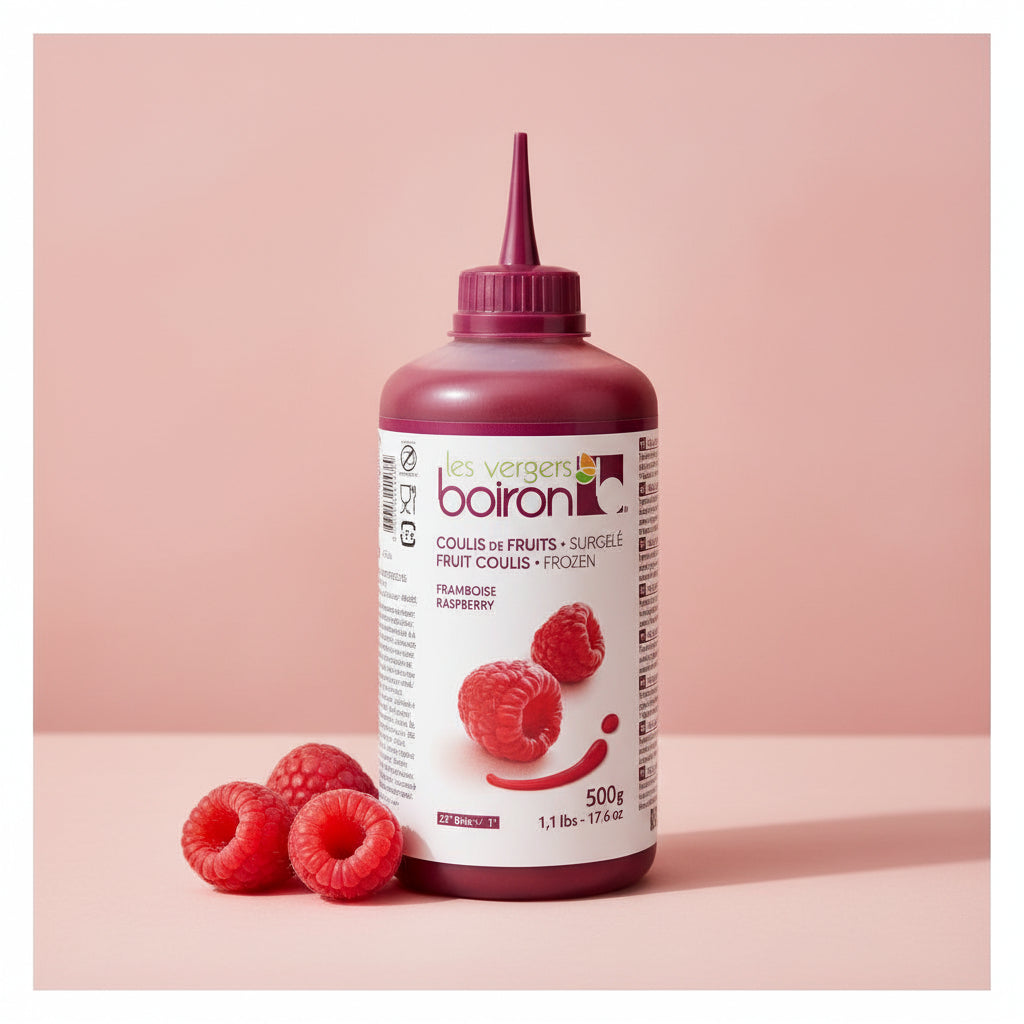 Coulis Raspberry, Frozen — Boiron (500g) pack