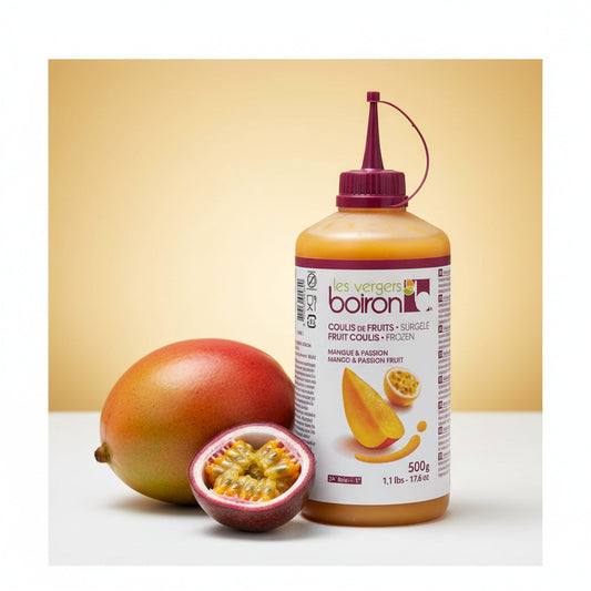 Coulis Mango & Passionfruit, Frozen — Boiron (500g) pack
