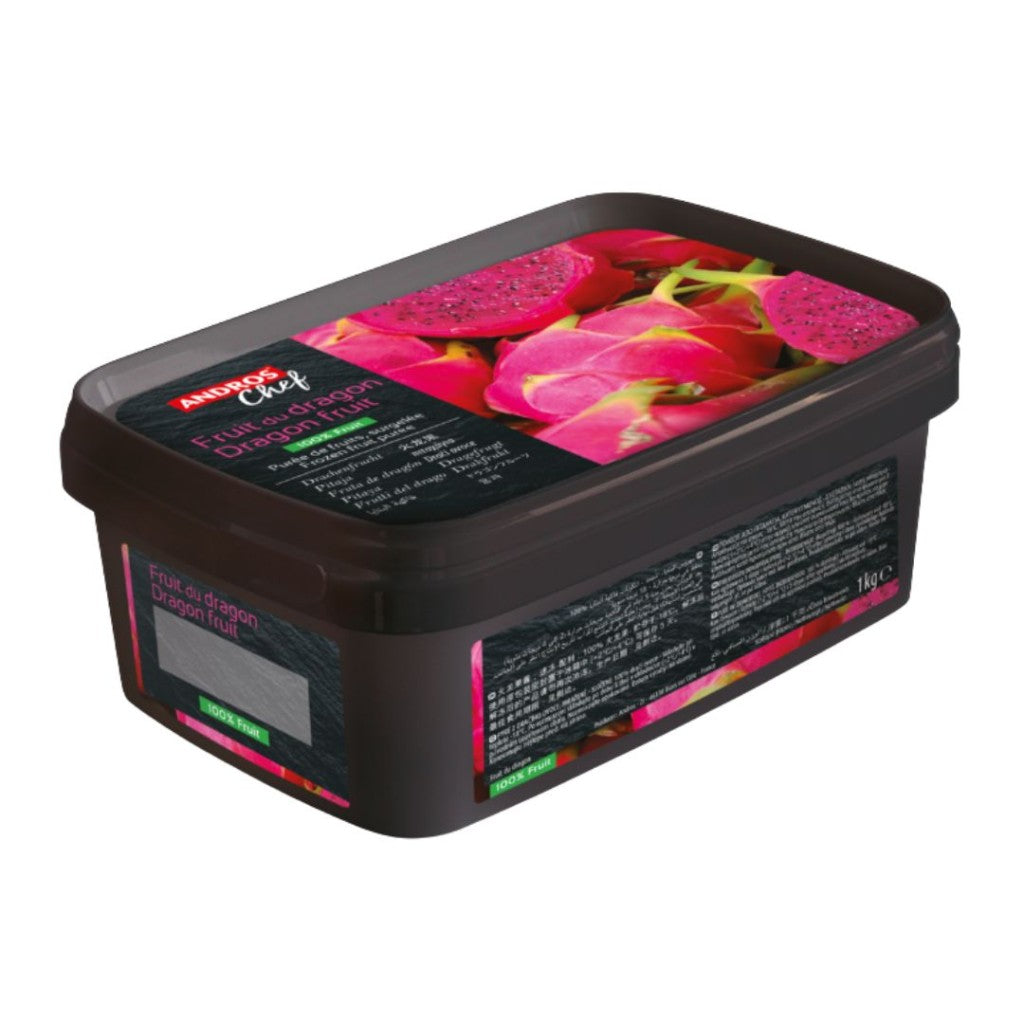 Purée Dragon Fruit, Frozen — Andros (1kg) pack
