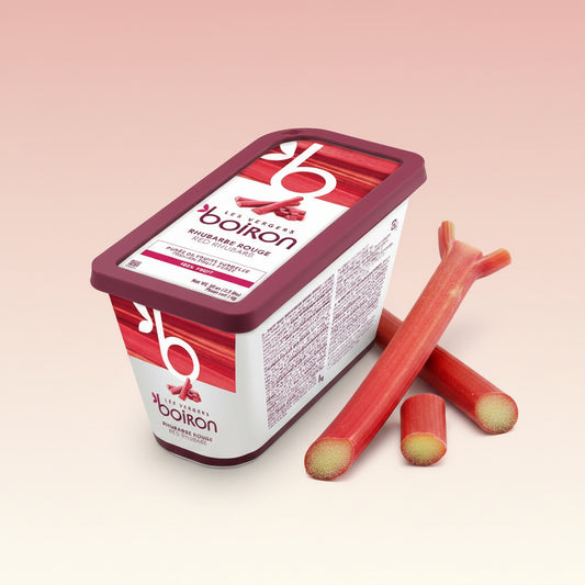 Purée Red Rhubarb, Frozen — Boiron (1kg) pack