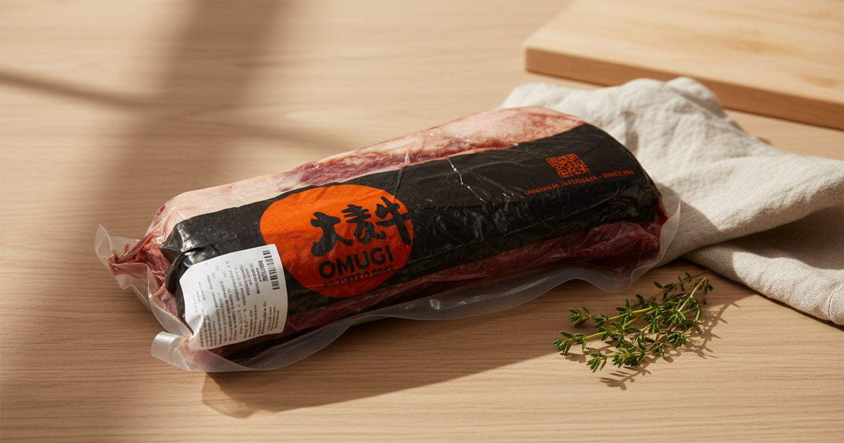 Omugi grain-fed beef striploin