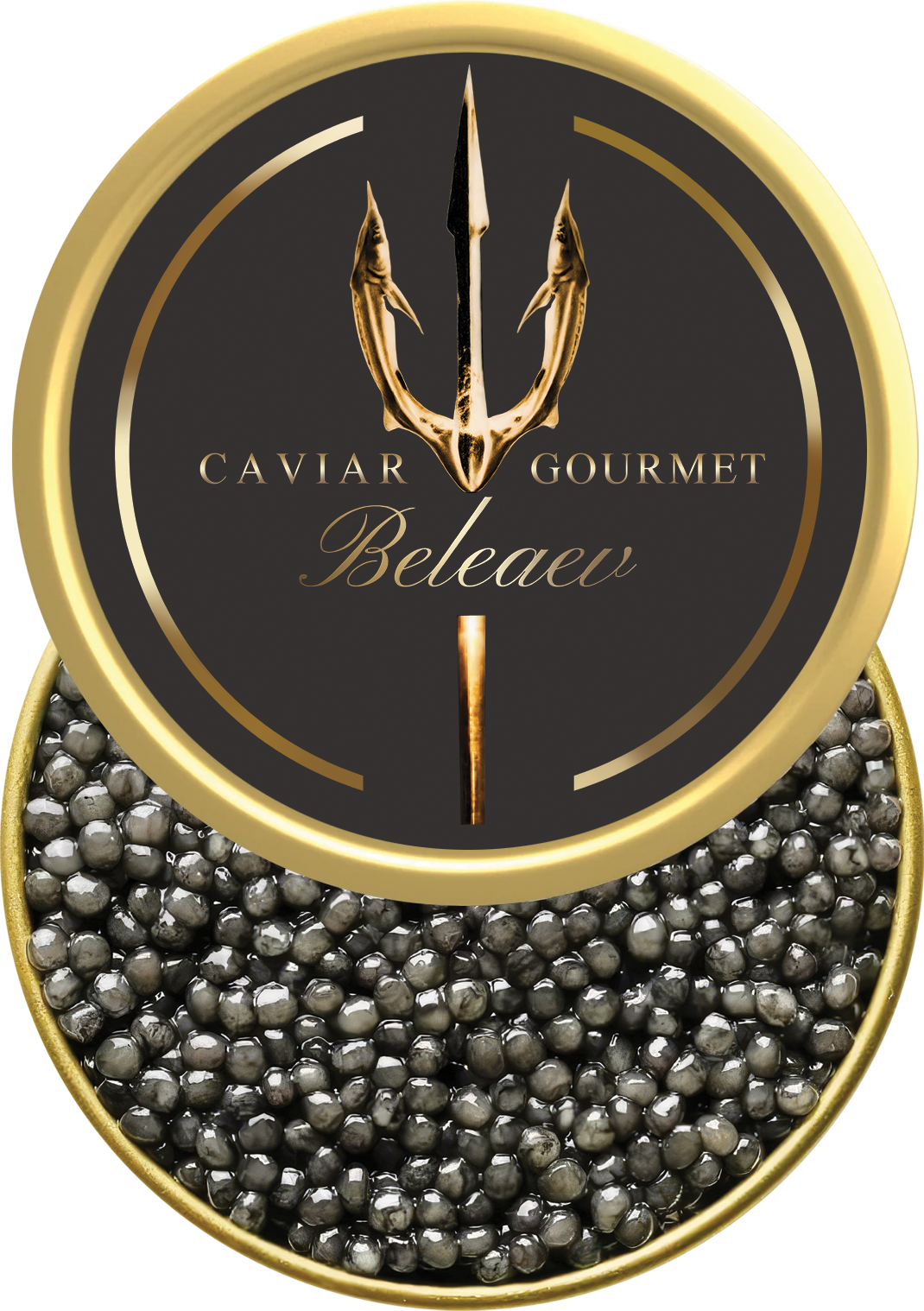 Beluga Caviar Set with pear grey eggs and delicate rich briny flavor