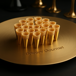 Neutral Mini Canape Cones, x 45