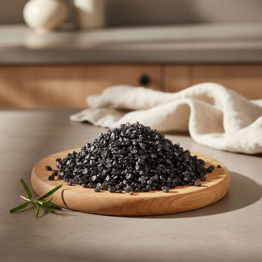 Black lava salt from Palm Island in 1kg pack