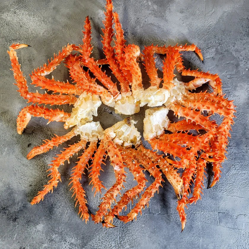 Chilean King Crab Clusters, Cooked, Frozen, +/-500g - Beleaev Caviar