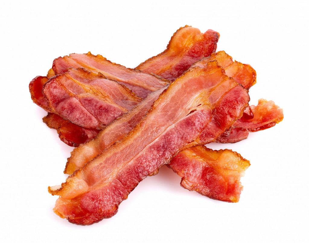 pack of crispy cooked bacon slices for sandwiches and breakfast
