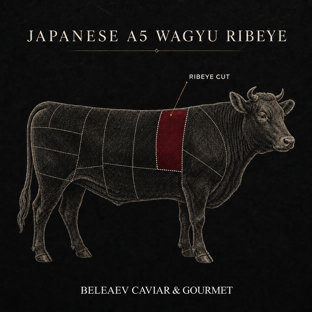 Japanese Wagyu Ribeye, A5, 2 x 200g