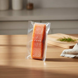 Frozen skinless salmon fillets pack with 20 individually portioned 90g pieces