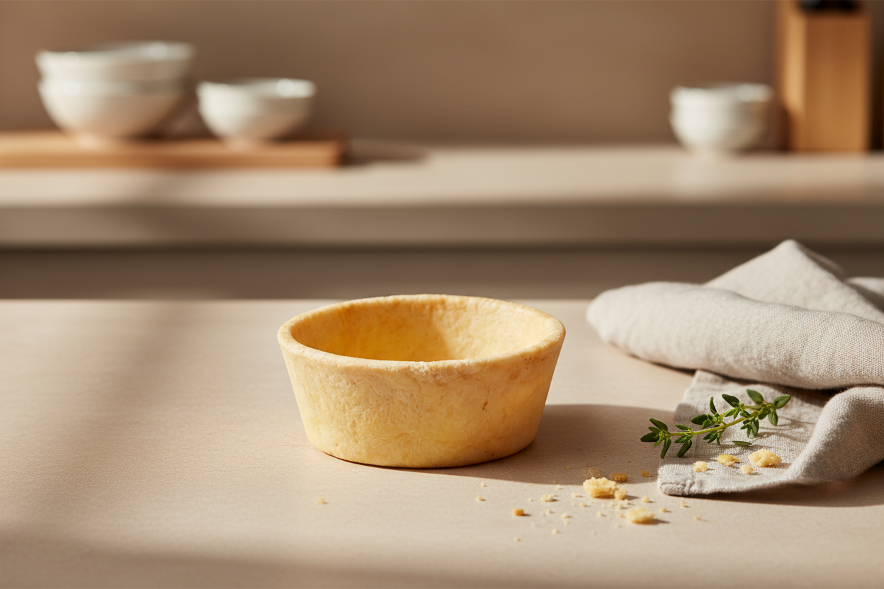 Gluten free 5cm savory pastry cases ready to fill