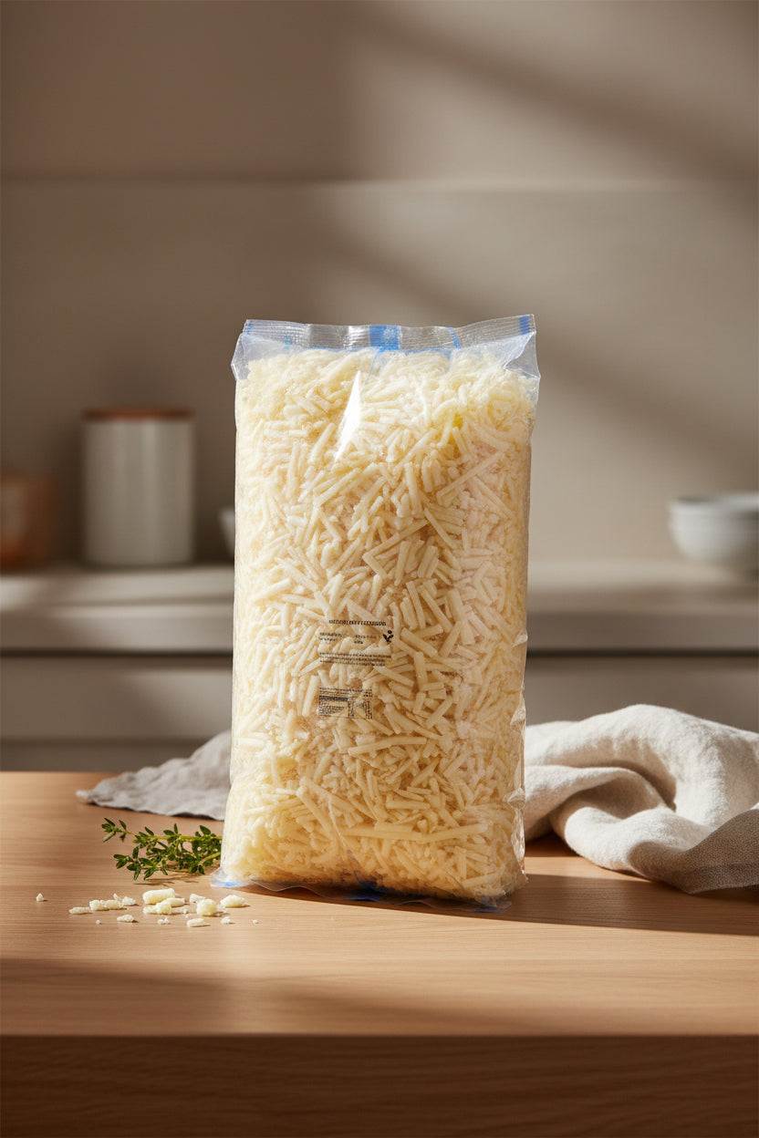 2kg pack of grated mature cheddar cheese