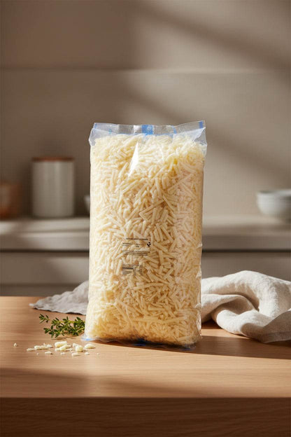 2kg pack of grated mature cheddar cheese