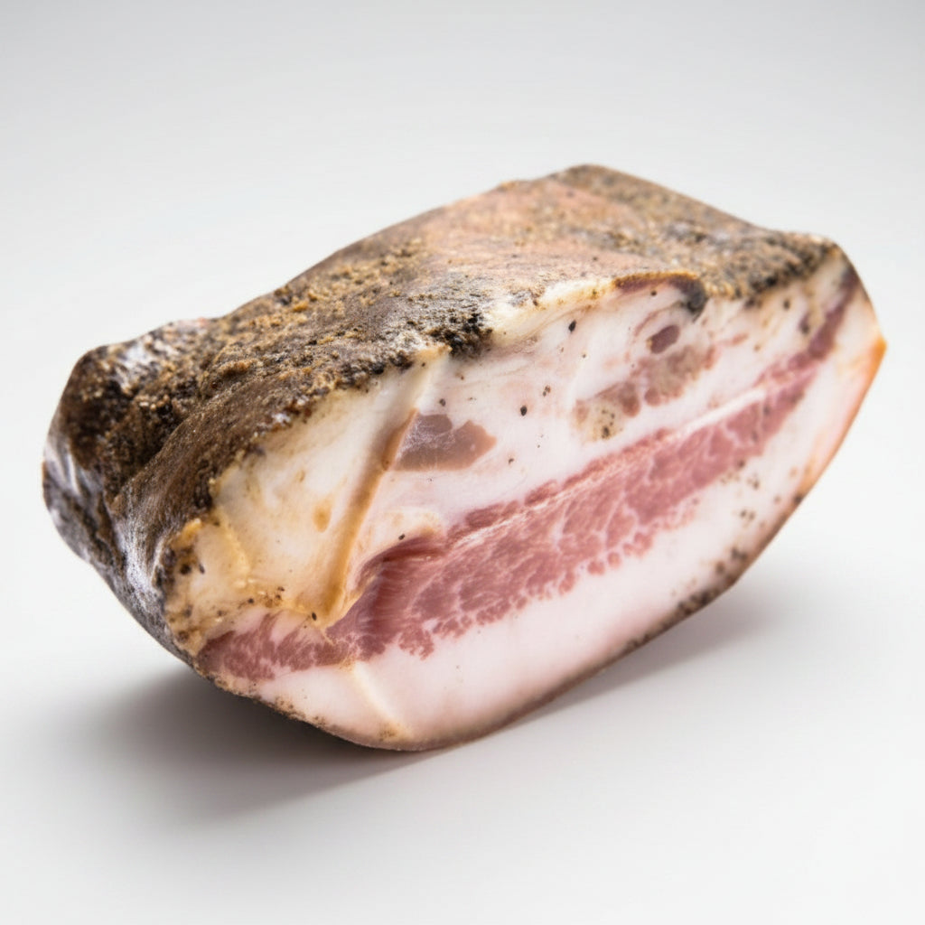 Guanciale matured pork cheek approximately one kilogram