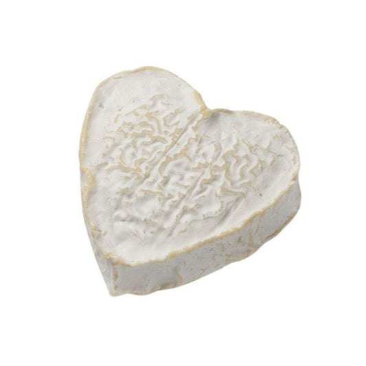 Heart shaped Neufchatel cheese 200g with bloomy rind