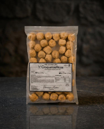 Iberico Ham Croquettes frozen 1kg plate serving