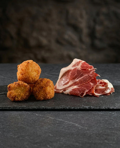 Iberico Ham Croquettes frozen 1kg approx 28 pieces golden brown crispy exterior