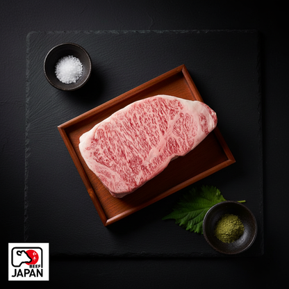 Japanese A5 Wagyu Ribeye 200g with fine marbling from Kagoshima