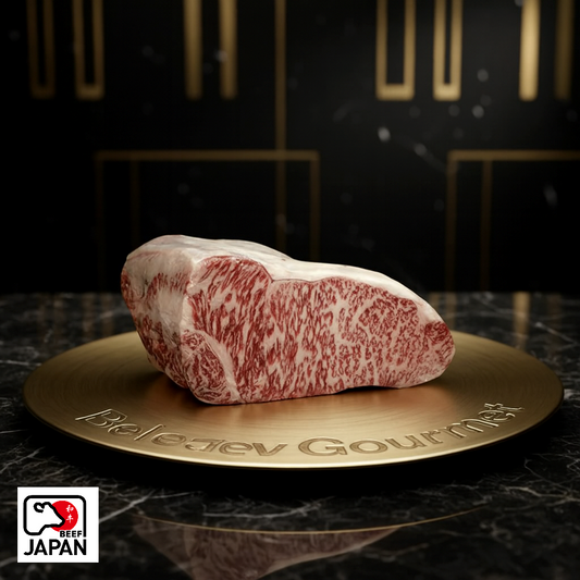 Japanese Wagyu Sirloin, A5, BMS 10-12, Fresh, ≈3kg with Beef Japan origin badge