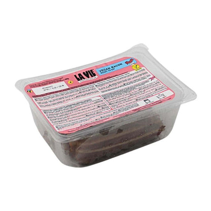 Pack of La Vie Vegan Bacon Rashers soy-based hickory smoked slices