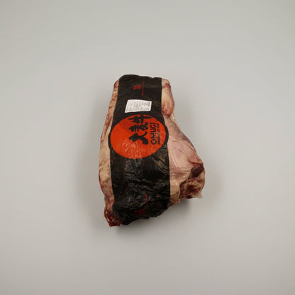 Omugi Australian Grain-Fed Beef Blade cut around 6kg raw meat displayed on cutting board