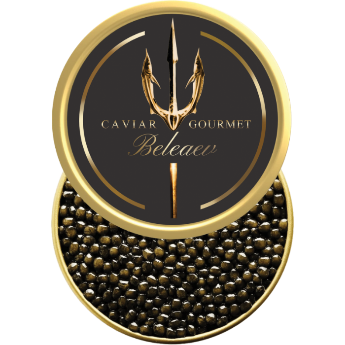Oscietra Royal Caviar with grey-golden eggs and a briny sweet buttery taste