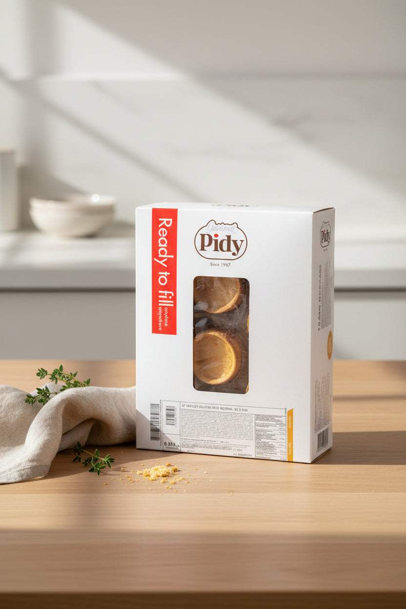 Gluten-free savoury pastry cases 8.5cm x 27 pack