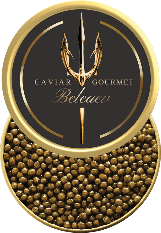 Royal Imperial Caviar Set with Imperial Gold caviar and blinis